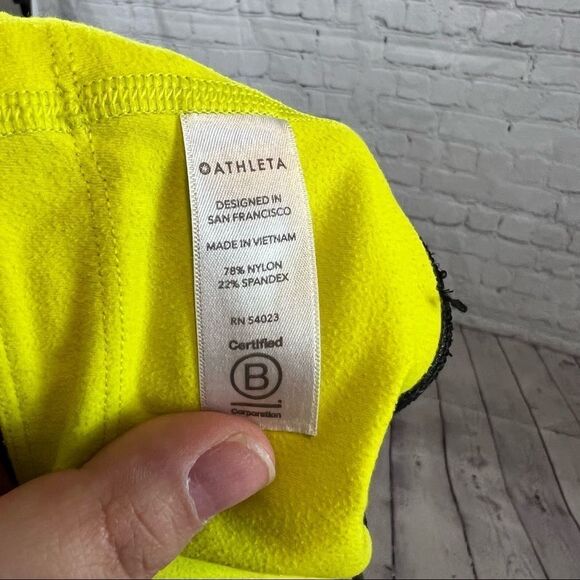 ATHLETA ASYM COLORBLOCK SUPERSONIC TIGHT PANT YOGA FITNESS XS - Picture 11 of 12